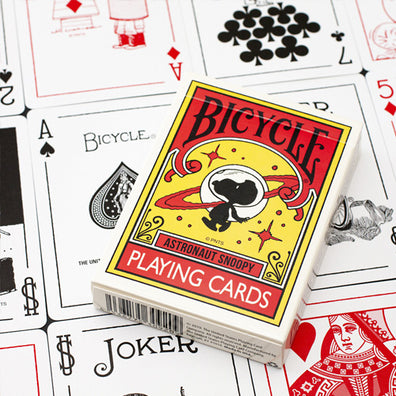 Bicycle jeu de cartes à jouer astronaut snoopy